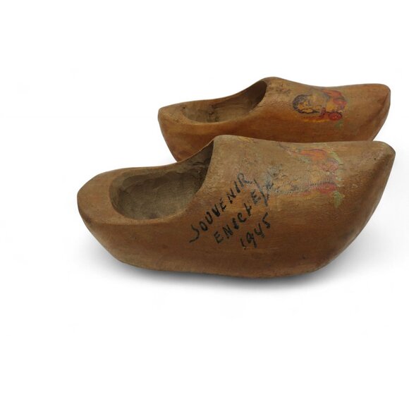 DUTCH Miniature CLOGS Wooden Hand-Painted 3 Sets Holland Vintage - Picture 10 of 13